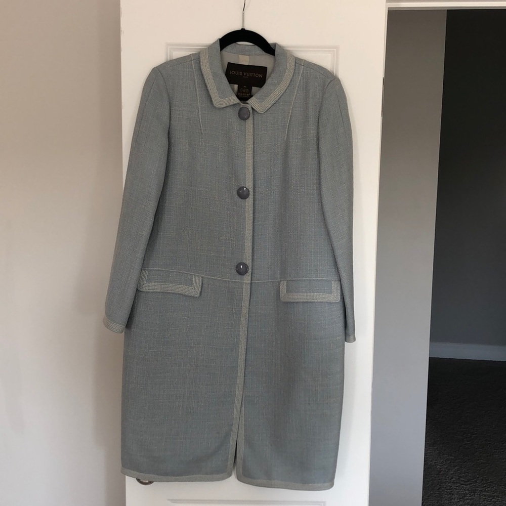 Louis Vuitton light blue coat